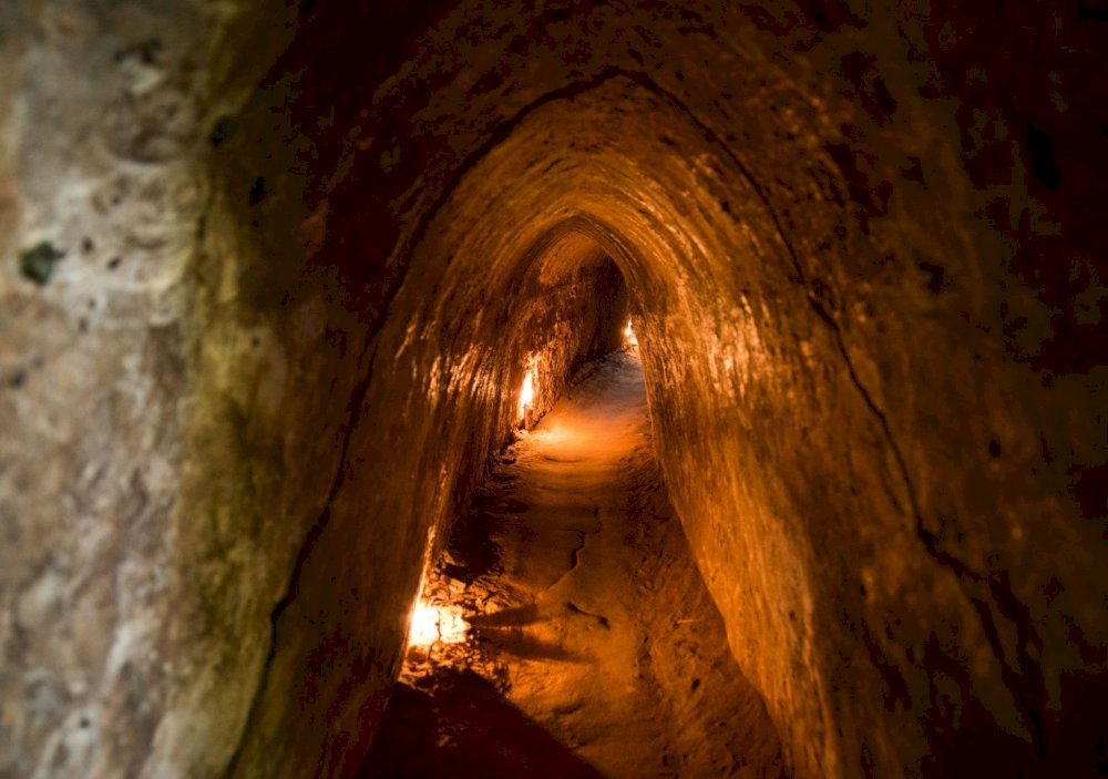 The Viet Minh expanded the tunnel network to 250km